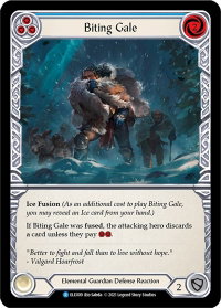 Biting Gale (Blue) - Tales of Aria (ELE) #ELE009 - Rare Flesh and Blood Trading Card