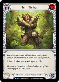 Turn Timber (Yellow) - Tales of Aria (ELE) #ELE011 - Rare Flesh and Blood Trading Card
