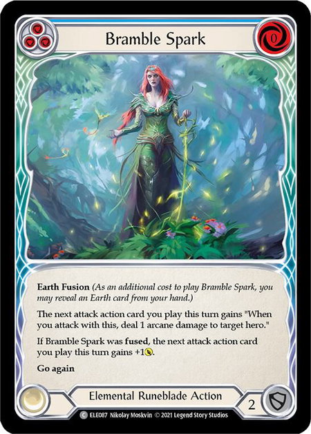 Bramble Spark (Blue) - Tales of Aria Flesh and Blood trading card