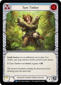 Turn Timber (Blue) - Tales of Aria (ELE) #ELE012 - Rare Flesh and Blood Trading Card