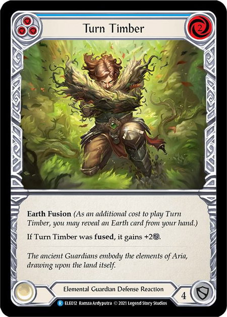 Turn Timber (Blue) - Tales of Aria Flesh and Blood trading card