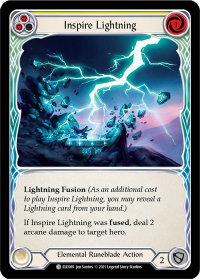 Inspire Lightning (Yellow) - Tales of Aria (ELE) #ELE089 - Common Flesh and Blood Trading Card