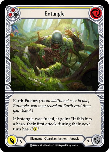 Entangle (Yellow) - Tales of Aria Flesh and Blood trading card