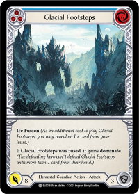 Glacial Footsteps (Blue) - Tales of Aria (ELE) #ELE018 - Common Flesh and Blood Trading Card