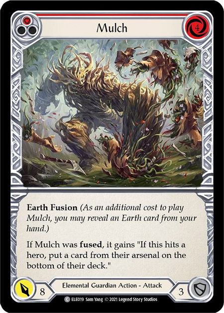 Mulch (Red) trading card from Tales of Aria Mulch (Red) - Tales of Aria Flesh and Blood trading card
