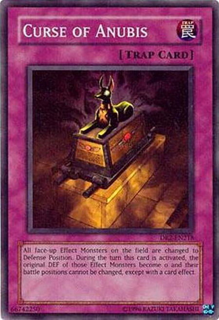 Curse of Anubis trading card from Dark Revelation Volume 2 Curse of Anubis - Dark Revelation Volume 2 YuGiOh trading card