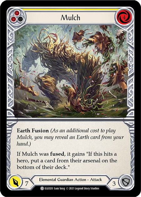 Mulch (Yellow) trading card from Tales of Aria Mulch (Yellow) - Tales of Aria Flesh and Blood trading card