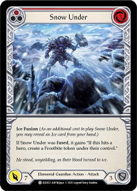 Snow Under (Red) - Tales of Aria (ELE) #ELE022 - Common Flesh and Blood Trading Card