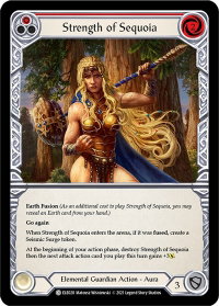 Strength of Sequoia (Red) - Tales of Aria (ELE) #ELE028 - Common Flesh and Blood Trading Card