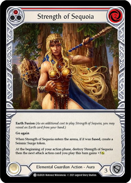 Strength of Sequoia (Red) - Tales of Aria Flesh and Blood trading card