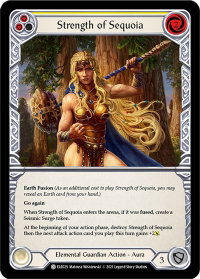 Strength of Sequoia (Yellow) - Tales of Aria (ELE) #ELE029 - Common Flesh and Blood Trading Card