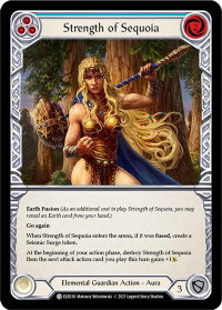 Strength of Sequoia (Blue) - Tales of Aria (ELE) #ELE030 - Common Flesh and Blood Trading Card