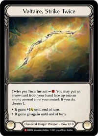 Voltaire, Strike Twice - Tales of Aria (ELE) #ELE034 - Majestic Flesh and Blood Trading Card