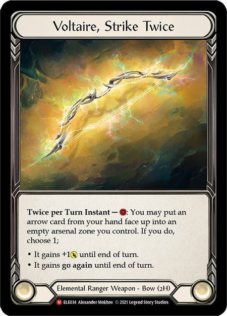 Voltaire, Strike Twice - Tales of Aria Flesh and Blood trading card