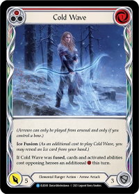 Cold Wave (Red) - Tales of Aria (ELE) #ELE038 - Rare Flesh and Blood Trading Card