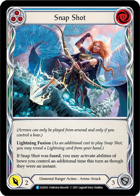 Snap Shot (Blue) - Tales of Aria Flesh and Blood trading card