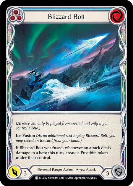 Blizzard Bolt (Blue) - Tales of Aria Flesh and Blood trading card