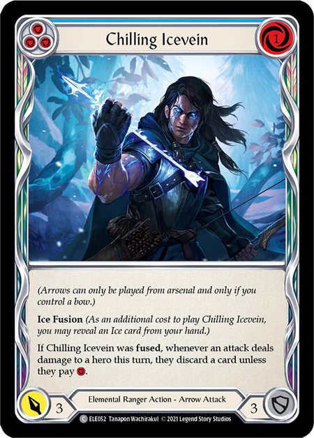 Chilling Icevein (Blue) - Tales of Aria Flesh and Blood trading card