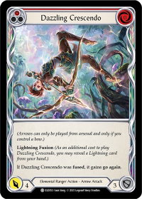 Dazzling Crescendo (Red) - Tales of Aria (ELE) #ELE053 - Common Flesh and Blood Trading Card