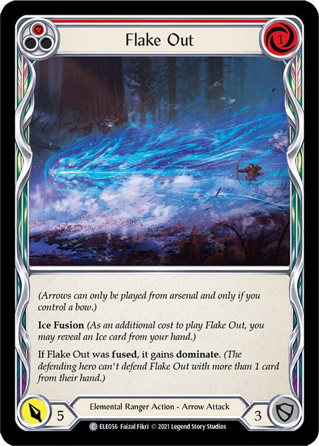 Flake Out (Red) - Tales of Aria Flesh and Blood trading card