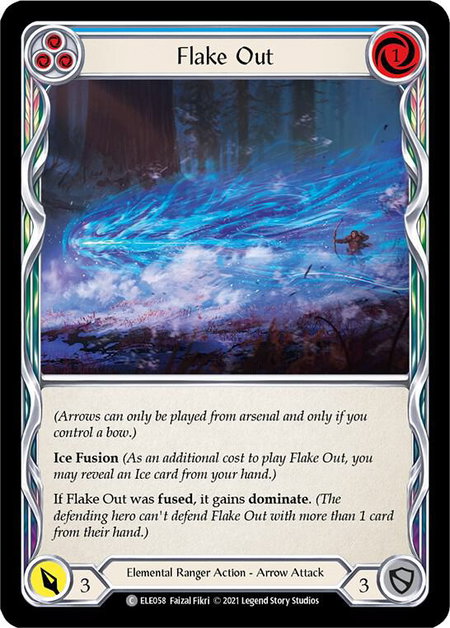 Flake Out (Blue) - Tales of Aria Flesh and Blood trading card