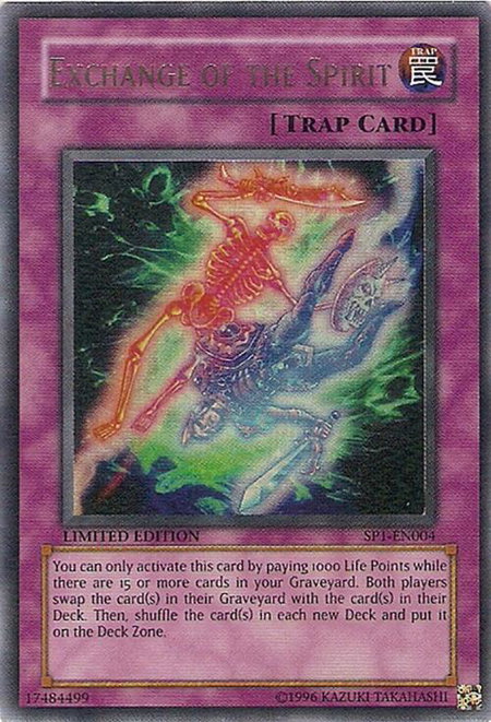 Exchange of the Spirit - Sneak Preview Series 1 YuGiOh trading card