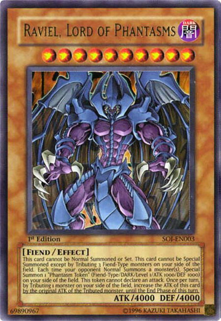 Raviel, Lord of Phantasms trading card from Shadow of Infinity Raviel, Lord of Phantasms - Shadow of Infinity YuGiOh trading card