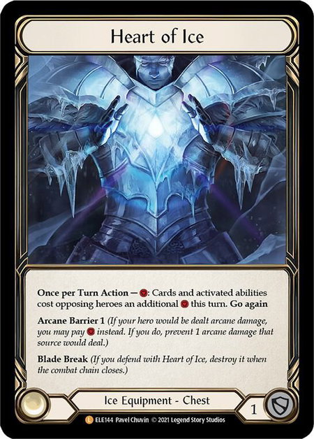 Heart of Ice trading card from Tales of Aria Heart of Ice - Tales of Aria Flesh and Blood trading card