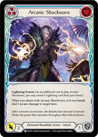 Arcanic Shockwave (Blue) - Tales of Aria (ELE) #ELE075 - Common Flesh and Blood Trading Card