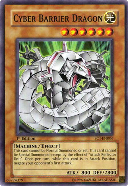 Cyber Barrier Dragon - Shadow of Infinity YuGiOh trading card