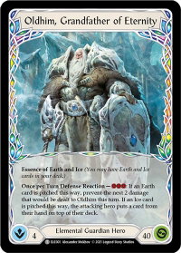 Oldhim, Grandfather of Eternity // Oldhim - Tales of Aria (ELE) #ELE001 // ELE002 - Token Flesh and Blood Trading Card