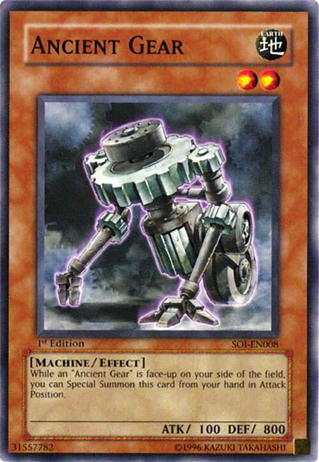Ancient Gear - Shadow of Infinity YuGiOh trading card