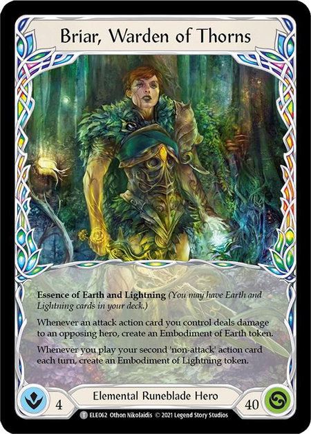 Briar, Warden of Thorns // Briar - Tales of Aria Flesh and Blood trading card