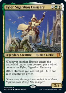 Kyler, Sigardian Emissary - Commander: Innistrad: Midnight Hunt (MIC) #4 - Mythic Rare Magic: The Gathering Trading Card