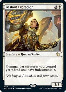 Bastion Protector - Commander: Innistrad: Midnight Hunt (MIC) #80 - Rare Magic: The Gathering Trading Card