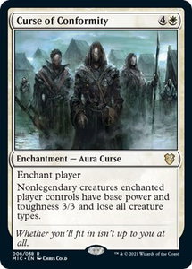 Curse of Conformity - Commander: Innistrad: Midnight Hunt (MIC) #6 - Rare Magic: The Gathering Trading Card