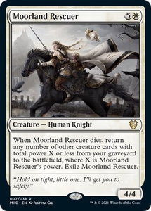 Moorland Rescuer - Commander: Innistrad: Midnight Hunt (MIC) #7 - Rare Magic: The Gathering Trading Card