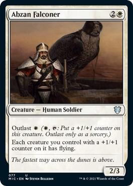Abzan Falconer - Commander: Innistrad: Midnight Hunt Magic: The Gathering trading card