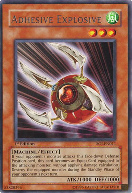 Adhesive Explosive trading card from Shadow of Infinity Adhesive Explosive - Shadow of Infinity YuGiOh trading card