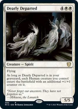 Dearly Departed trading card from Commander: Innistrad: Midnight Hunt Dearly Departed - Commander: Innistrad: Midnight Hunt Magic: The Gathering trading card