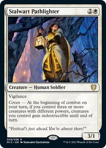 Stalwart Pathlighter - Commander: Innistrad: Midnight Hunt (MIC) #9 - Rare Magic: The Gathering Trading Card