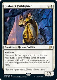 Stalwart Pathlighter - Commander: Innistrad: Midnight Hunt (MIC) #9 - Rare Magic: The Gathering Trading Card