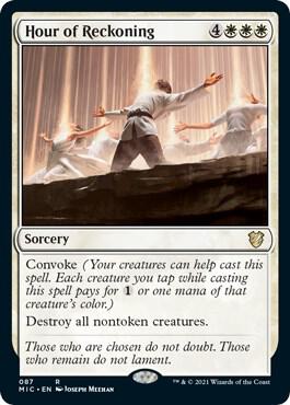 Hour of Reckoning - Commander: Innistrad: Midnight Hunt Magic: The Gathering trading card