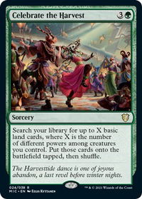 Celebrate the Harvest - Commander: Innistrad: Midnight Hunt (MIC) #24 - Rare Magic: The Gathering Trading Card