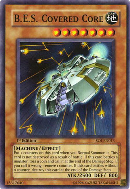 B.E.S. Covered Core - Shadow of Infinity YuGiOh trading card