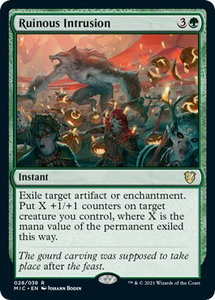 Ruinous Intrusion - Commander: Innistrad: Midnight Hunt (MIC) #28 - Rare Magic: The Gathering Trading Card