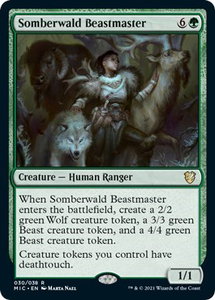 Somberwald Beastmaster - Commander: Innistrad: Midnight Hunt (MIC) #30 - Rare Magic: The Gathering Trading Card