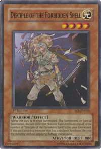 Disciple of the Forbidden Spell - Shadow of Infinity (SOI) #SOI-EN016 - Common / Short Print YuGiOh Trading Card