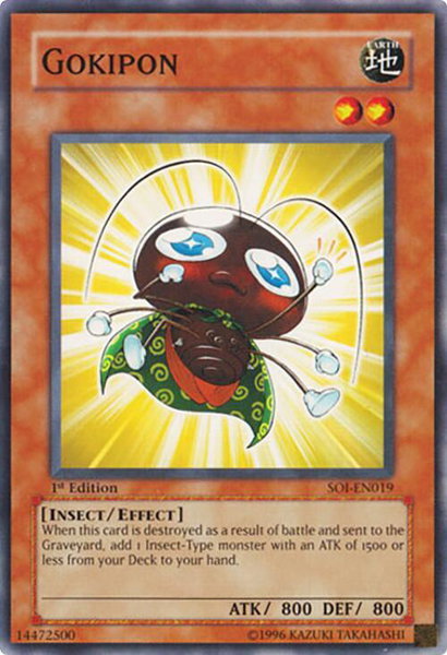 Gokipon trading card from Shadow of Infinity Gokipon - Shadow of Infinity YuGiOh trading card