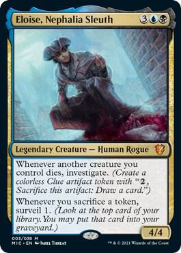 Eloise, Nephalia Sleuth trading card from Commander: Innistrad: Midnight Hunt Eloise, Nephalia Sleuth - Commander: Innistrad: Midnight Hunt Magic: The Gathering trading card